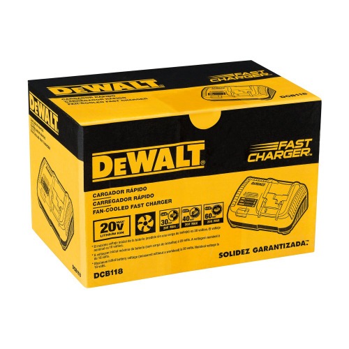 Carregador r�pido de baterias de l�tio 20V e 60V Max Flexvolt- DCB118  110V