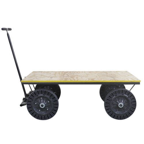 Carro plataforma tampo em madeira capacidade 300 kg - MP-300