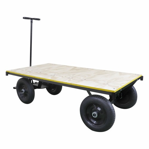 Carro plataforma com tampo em madeira capacidade de 600 kg - MP-600 Carro plataforma com tampo em madeira capacidade de 600 kg - MP-600