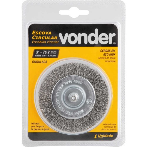 Escova de a�o inox circular ondulada 3