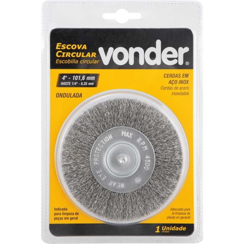 Escova de a�o inox circular ondulada 4