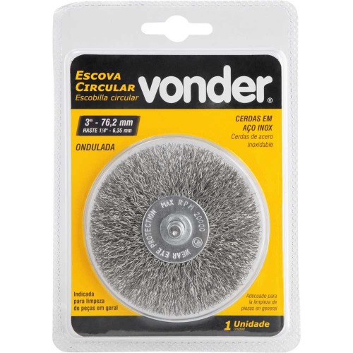 Escova de aço inox circular ondulada 3 Escova de aço inox circular ondulada 3