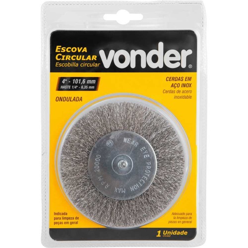 Escova de aço inox circular ondulada 4 Escova de aço inox circular ondulada 4