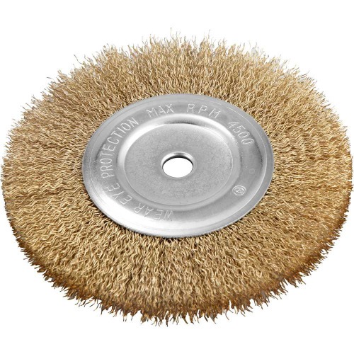 Escova circular de a�o ondulado 6 x 1/2 x 1/2