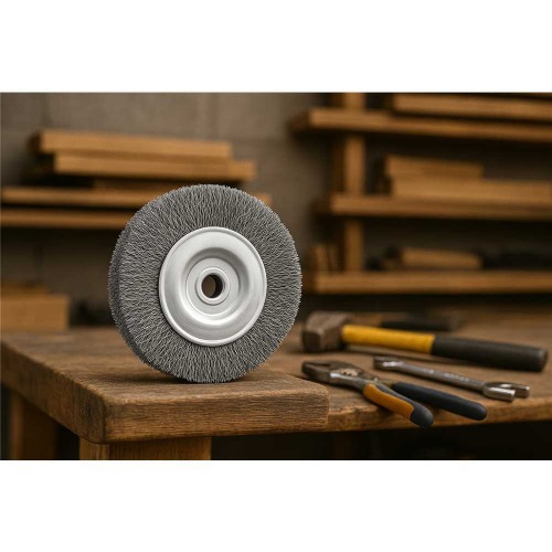 Escova circular de a�o 6 x 1/2 x 1/2