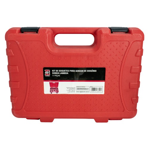 Jogo de soquetes para sensor de oxig�nio/sonda Lambda com 11 pe�as