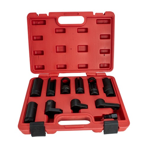 Jogo de soquetes para sensor de oxig�nio/sonda Lambda com 11 pe�as