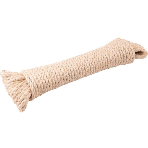 Corda de sisal torcida com 3 pernas 6 mm x 15 m
