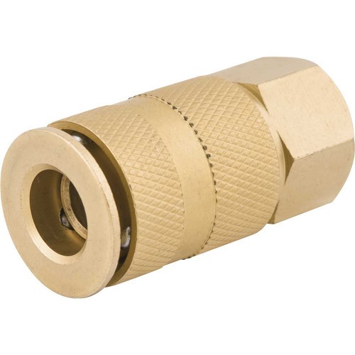 Engate r�pido f�mea para ar comprimido rosca 1/4