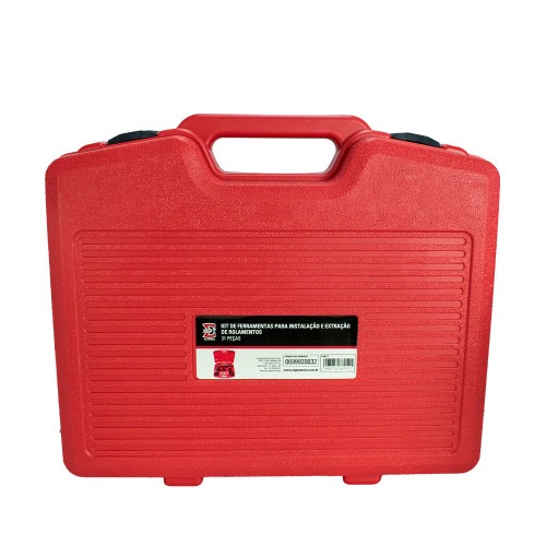 Jogo de ferramentas para instala��o e extra��o de rolamentos 31 pe�as