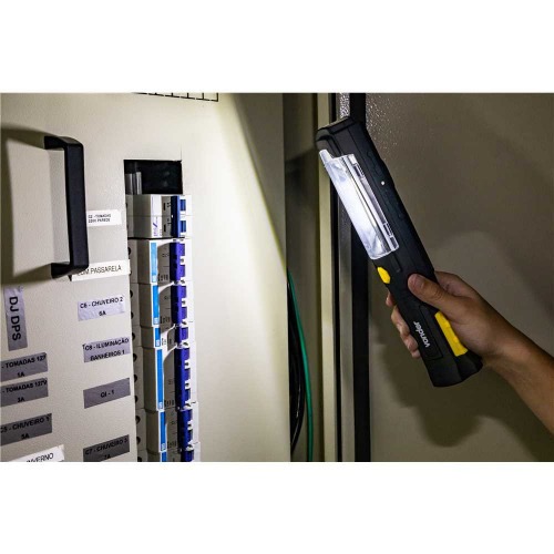 Lanterna recarreg�vel de inspe��o 3 W COB + 6 LEDs - LR 300I