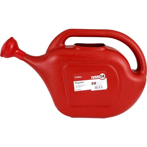 Regador pl�stico vermelho capacidade 10 litros