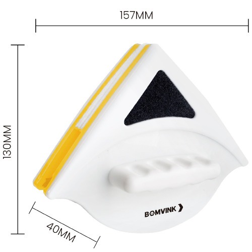 Limpador de vidro magn�tico dupla face com im� - BOM-1571