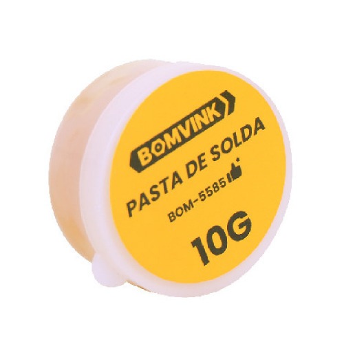 Estanho em fio para solda 1 mm x 3,2 m com pasta de solda - BOM-5585