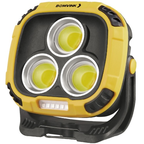 Lanterna a bateria com base magn�tica COB + 6 Leds - BOM-4506