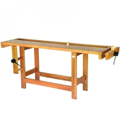 Bancada para marceneiro 2,10 x 0,55 x 0,90 m com 2 morsas - RLLMAD131.2