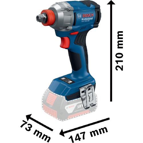 Parafusadeira Chave de Impacto a bateria 18V Brushless com 2 baterias - GDX 18V-285  110V/220V