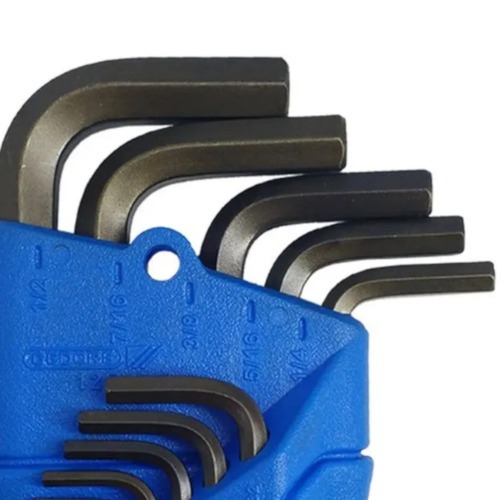 Jogo de chave allen 1/16 a 1/2 Jogo de chave allen 1/16 a 1/2