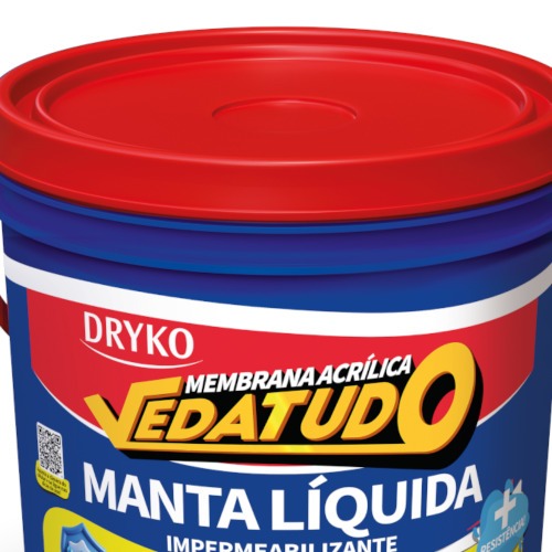 Manta l�quida impermeabilizante para lajes e telhados 3,6 Kg - Vedatudo