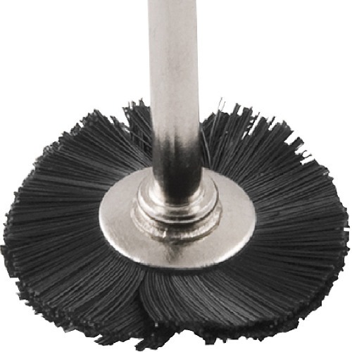 Escova circular com haste para microrret�fica em nylon 20 mm
