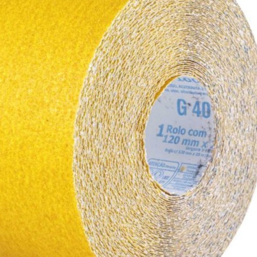 Lixa papel em rolo 120 mm x 25 m G 40 -  LP 100