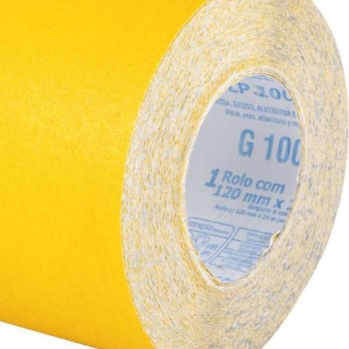 Lixa papel em rolo 120 mm x 25 m G 100 -  LP 100