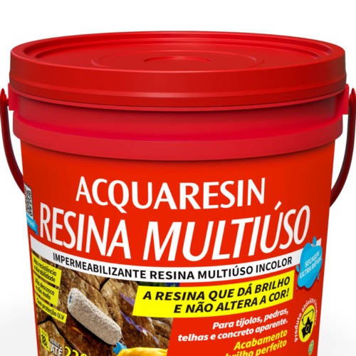 Impermeabilizante l�quido resina acr�lica multiuso 3,6L incolor - ACQUARESIN
