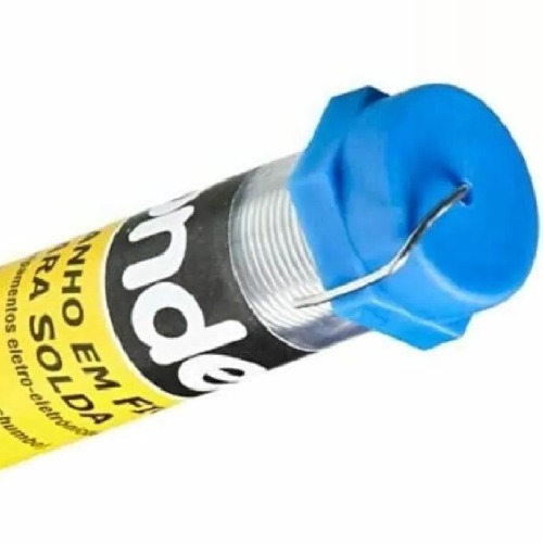 Estanho em fio para solda espessura de 1,0 mm