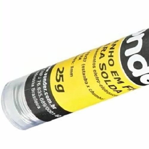 Estanho em fio para solda espessura de 1,0 mm