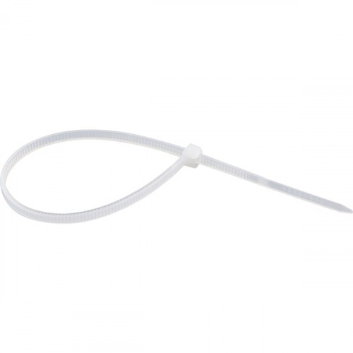 Abraçadeira de nylon branca 2,5 x 140 mm com 100 peças Abraçadeira de nylon branca 2,5 x 140 mm com 100 peças