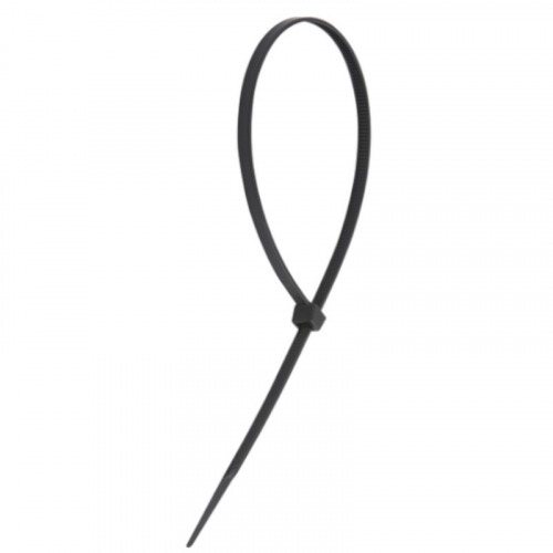 Abra�adeira de nylon preta 4,8 mm x 20 cm com 100 pe�as