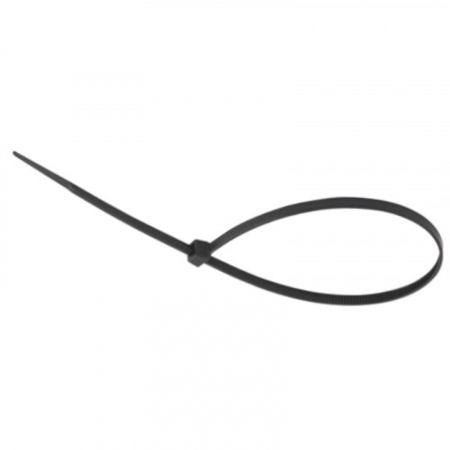 Abra�adeira de nylon preta 4,8 mm x 20 cm com 100 pe�as