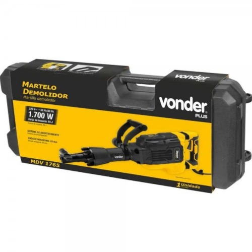 Martelo demolidor 1700W 65 joules encaixe sextavado 28 mm - MDV 1765  220V