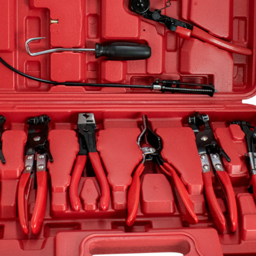 Jogo de alicates para remo��o de mangueira de arrefecimento 9 pe�as