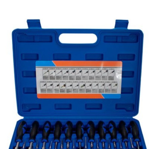 Jogo para extrair terminais de conectores el�tricos 23 pe�as