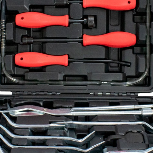 Jogo de ferramentas para instala��o e remo��o da mola do freio 14 pe�as