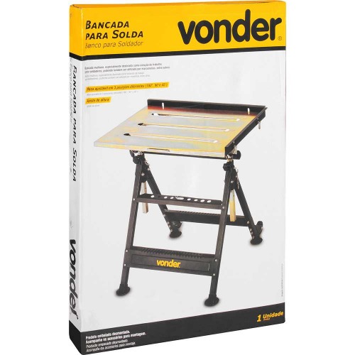 Bancada de trabalho para soldador ajust�vel em 3 posi��es