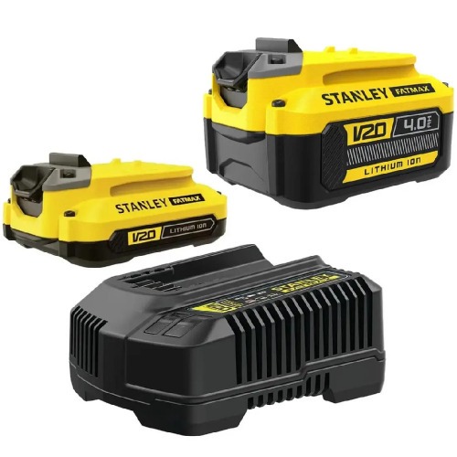 Kit 2 Baterias 20V 2Ah e 4Ah + Carregador e Bolsa- SCB224CK  110V/220V