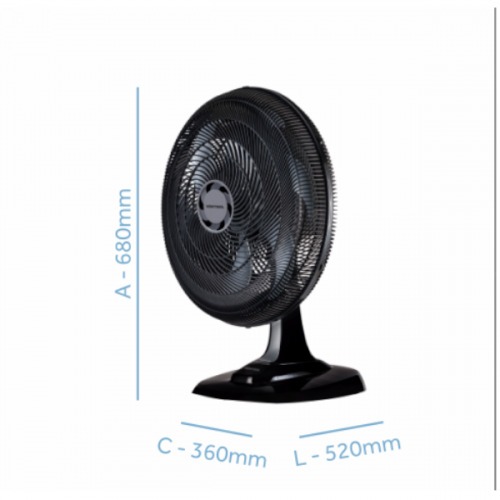 Ventilador de mesa 50 cm 6 p�s 3 velocidades - Turbo 6  220V