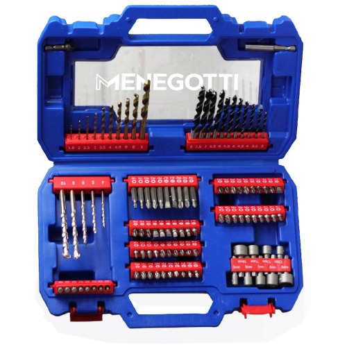 Jogo de brocas e bits com maleta 105 pe�as - 40870136