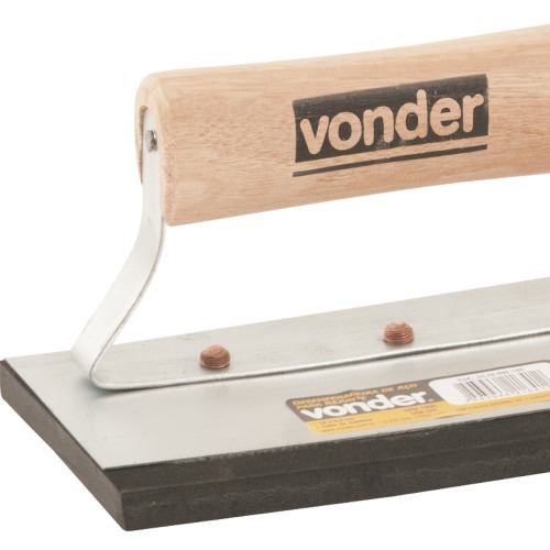 Desempenadeira em a�o para rejunte 95 x 180 mm