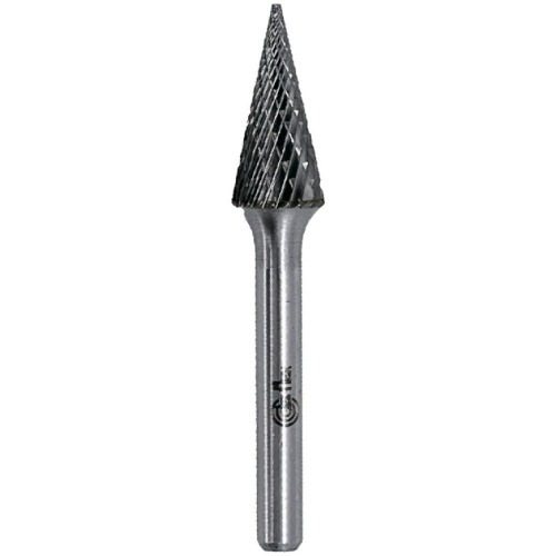 Lima rotativa endurecida c�nica reta 12 x 25 mm haste 6 mm - 23.238