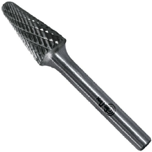 Lima rotativa endurecida c�nica redonda 12 x 28 mm haste 6 mm - 23.223