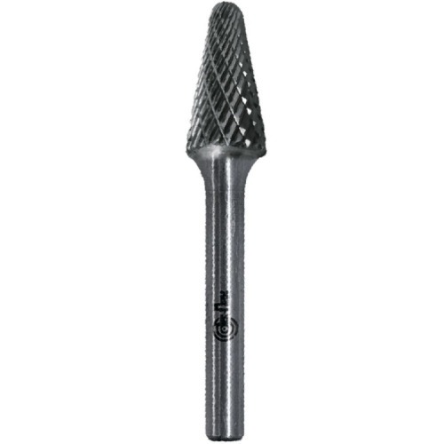 Lima rotativa endurecida c�nica redonda 12 x 28 mm haste 6 mm - 23.223