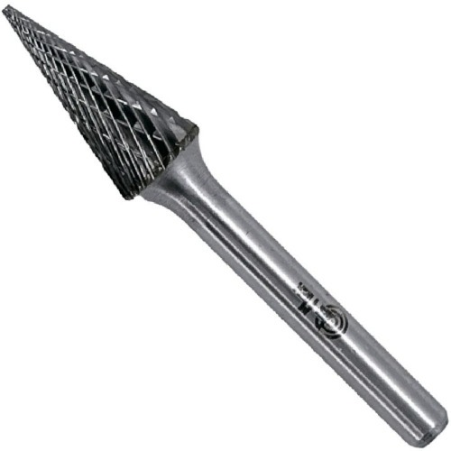 Lima rotativa endurecida c�nica reta 8 x 20 mm haste 6 mm - 23.202