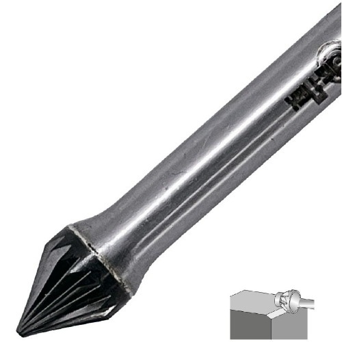 Lima rotativa endurecida cônica 12 x 10 mm haste 6 mm - 23.277 Lima rotativa endurecida cônica 12 x 10 mm haste 6 mm - 23.277