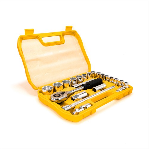 Jogo de soquete sextavado 10 a 32 mm encaixe 1/2 Jogo de soquete sextavado 10 a 32 mm encaixe 1/2