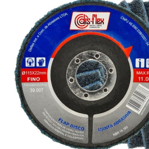 Disco de lixa flap disc manta abrasiva 4.1/2