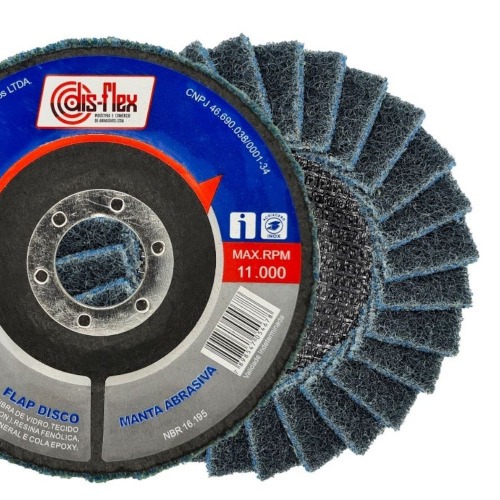 Disco de lixa flap disc manta abrasiva 4.1/2