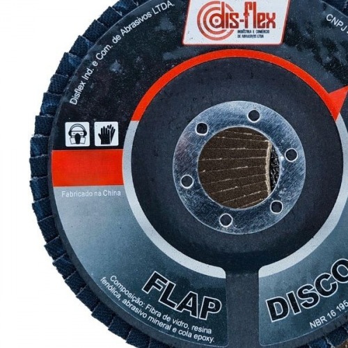 Disco de lixa flap-disc c�nico 4.1/2
